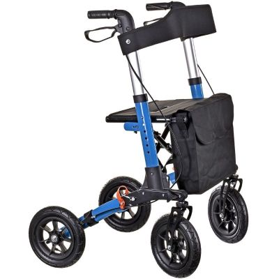 Aluminum all-terrain rehabilitation walker
