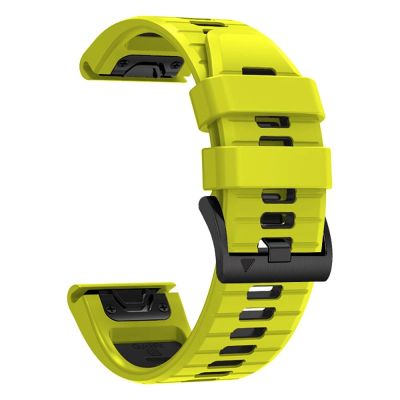 2. Tech-Protect IconBand Pro Strap for Garmin Fenix 3 / 5X / 3HR / 5X Plus / 6X / 6X Pro / 7X - Lime Black