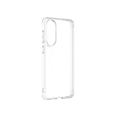 4. AmazingThing Minimal Mag Case with Magnetic Ring for Samsung Galaxy S25 Edge - Transparent