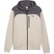 2. Men's Puma Tech Material Mix Full-Zip Hoodie Beige 694490 82