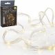 BATTERY-OPERATED WIRE LAMPS CASCADE 80 LED WARM WHITE TIMER