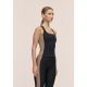 5. CASALL Women's Shaped Block Built in Bra Tank Black