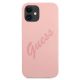 3. Guess GUHCP12SLSVSPI iPhone 12 mini 5.4" pink/pink hardcase Script Vintage