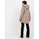 3. Beige down winter jacket with hood (NM-KR-P22-6632-62.00P)