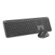4. Logitech MK950 Signature for Business Keyboard Mouse Included Office RF Wireless + Bluetooth QWERTZ German Graphite