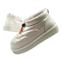 D.Franklin women's snow boots winter fashionable insulated ankle boots silver