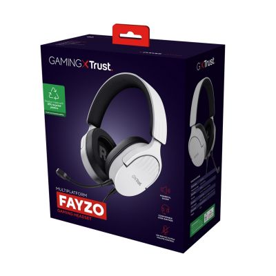 TRUST GXT489W FAYZO HEADSET WHT (25210) headphones