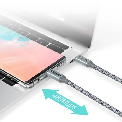9. Choetech XCC-1002-GY USB-C - USB-C PD QC cable 100W 5A 480Mb/s 1.8m - gray