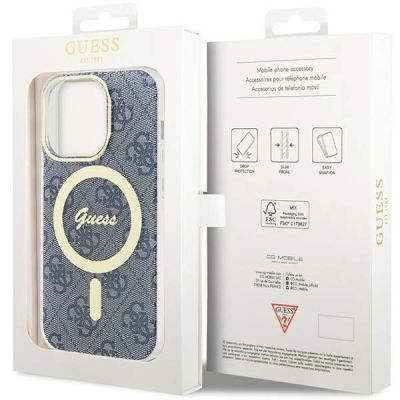 8. Guess IML 4G MagSafe case for iPhone 15 Pro Max - blue