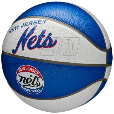 3. Wilson NBA Team Retro Brooklyn Nets Mini Ball WTB3200XBBRO