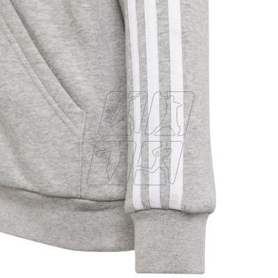 4. Adidas 3 Stripes FL Full-Zip Hoodie Jr IS3241