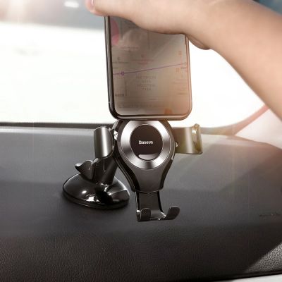 10. Baseus Osculum SUYL-XP0S gravity car holder for windshield or dashboard - silver