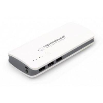 Power Bank Esperanza Radium EMP106WE (8000mAh; microUSB, USB 2.0; white)