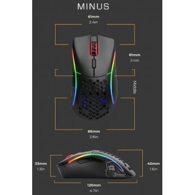 10. Glorious PC Gaming Race Model D - Right Side RF Wireless 19000 DPI Mouse