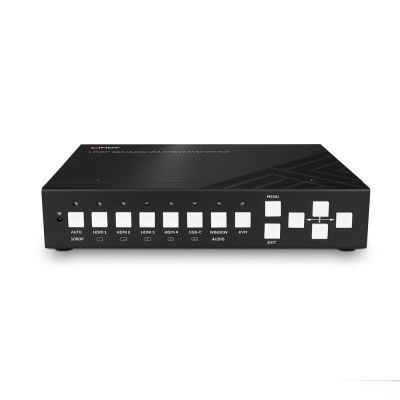 4. LINDY 5-Port KVM Switch Seamless Multiview 4HDMI 1USB Type C
