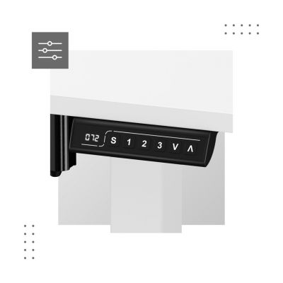 7. MA-Leader 7.0 White Electric Desk