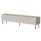 FELLINI TV cabinet 200x40x52 cashmere + oiled oak top