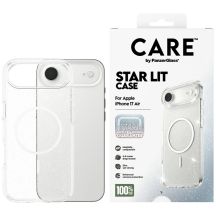 CARE by PanzerGlass Flagship Urban Explorer Case w. White MagSafe for iPhone Air - Clear Glitter