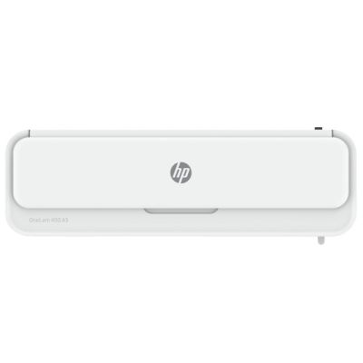 15. HP ONELAM 400 A3 Laminator, cold/hot, integrated trimmer, corner rounder, speed 40cm/min + 15 pouches: 3xA4, 4xA5, 4xA6, 4xB-CARD, white