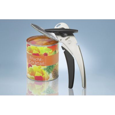 4. GEFU CANDO Mechanical Can Opener Black, Stainless Steel