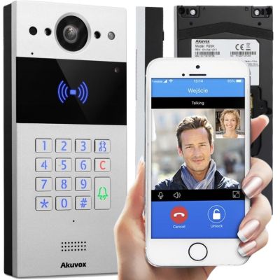 4. Akuvox R20K-2 video intercom 2 MP Silver