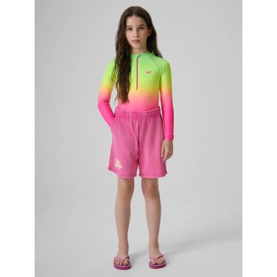 6. Girls' one-piece swimsuit with UPF50+ filter 4F 4FJRSS26USWSF144-91A