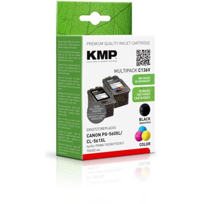 2. KMP 1581.4005 ink cartridge 3 pcs. Replacement High (XL) yield Black, Cyan, Magenta, Yellow