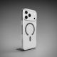 10. Puro Lite Mag TPU+PC Case Compatible with MagSafe for iPhone 17 Pro Max - Transparent with Gray Ring
