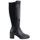 6. Women's high-heeled boots with stretch black Vinceza 58652