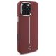 4. Mercedes Silicone White Stripe MagSafe Case for iPhone 16 Pro Max - Red