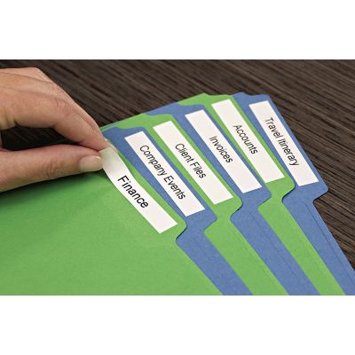 9. Dymo D1 tape - 12mm x 7m black/white