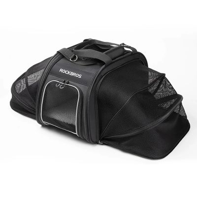 4. Rockbros 30140028001 transport bicycle bag for cats and dogs - black