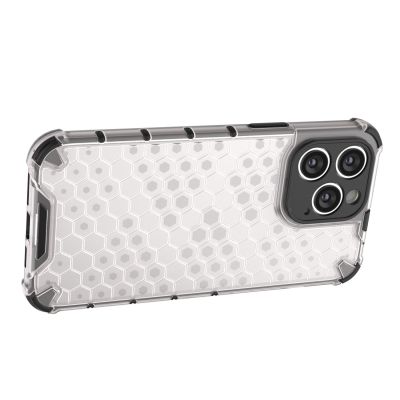 15. Honeycomb case for iPhone 14 Pro Max armored hybrid cover transparent
