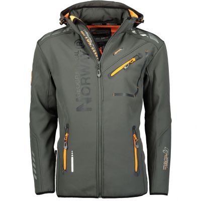 Geographical Norway Softshell Jacket Royaute DB 068 M WY8027H/GN/Dark Gray / Orange