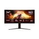 AOC G4 CU34G4ZCA Computer Monitor 86.4 cm (34") 3440 x 1440 px Wide Quad HD Black, Red