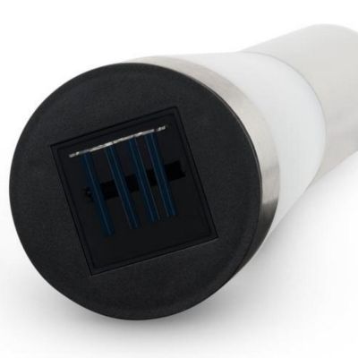 7. SOLAR LAMP 2 LED HEIGHT 56CM INOX GRUNDIG