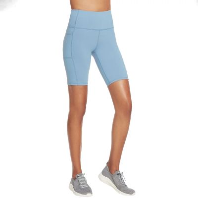 Skechers Go Walk High Waisted Bike Short W3SH53-BLGY Blue S