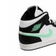 7. Air Jordan 1 Mid Green Glow White Men's Sneakers - DQ8426-103