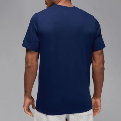 2. Air Jordan Jumpman Embroidered Air Crew Navy Blue Men's Sports T-Shirt - DM3182-492