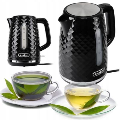 2. ELDOM ELLI KETTLE, CAPACITY 1.7 L, POWER 2200 W, BLACK, STRIP