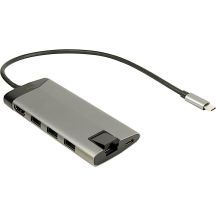 Inter-Tech GDC-802 Wired USB 3.2 Gen 1 (3.1 Gen 1) Type-C Gray