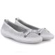 3. Women's leather ballerinas openwork white Artiker 58C0783