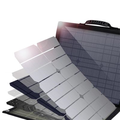 15. Choetech SC009-V2 solar foldable charger 100W USB-C / 2x USB-A PD QC - black