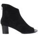 2. Women's open-toe ankle boots, black, M.Daszyński MR1954-23