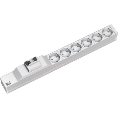 2. Bachmann 333.411 PDU 6-way power distribution unit 1U Gray, Silver