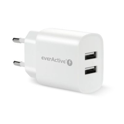 EVERACTIVE 2XUSB 2.4A WHITE CHARGER SC-220
