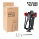 3. Rockbros 31210029 Motorcycle Bottle Holder - Black and Red
