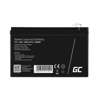 2. GREEN CELL GEL BATTERY AGM08 12V 14AH