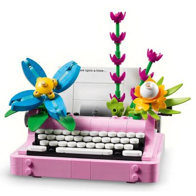 7. LEGO Creator 3-in-1 31169 – Typewriter with Flowers