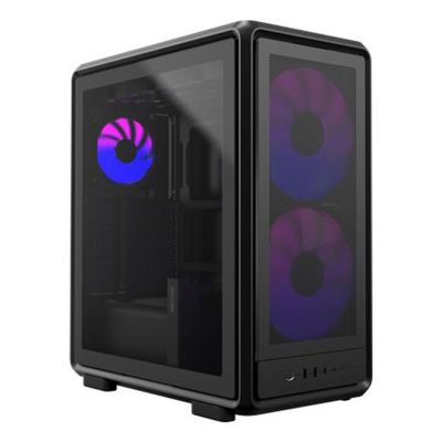 5. Cooler Master MasterFrame 500 Mesh Midi Tower Black, Transparent